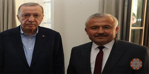 Cumhurbaşkanı Recep Tayyip Erdoğan, Kavaklıdere Belediye Başkanı Mehmet Demir, Nisan 2024
